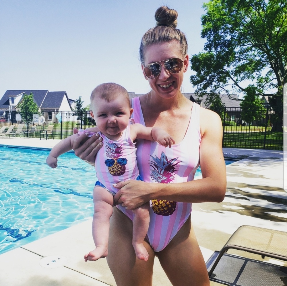 Mommy & Me matching swim suits